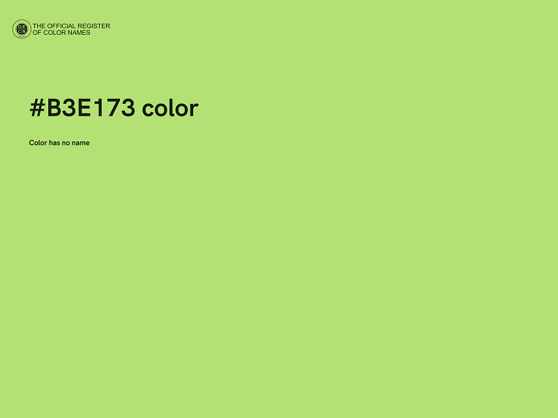 #B3E173 color image