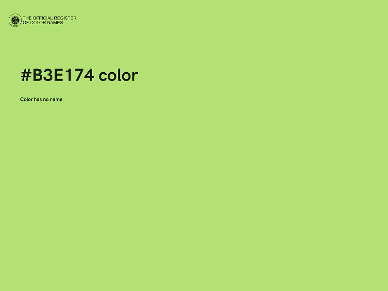 #B3E174 color image