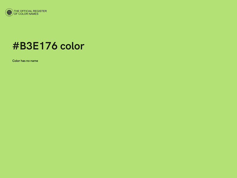 #B3E176 color image