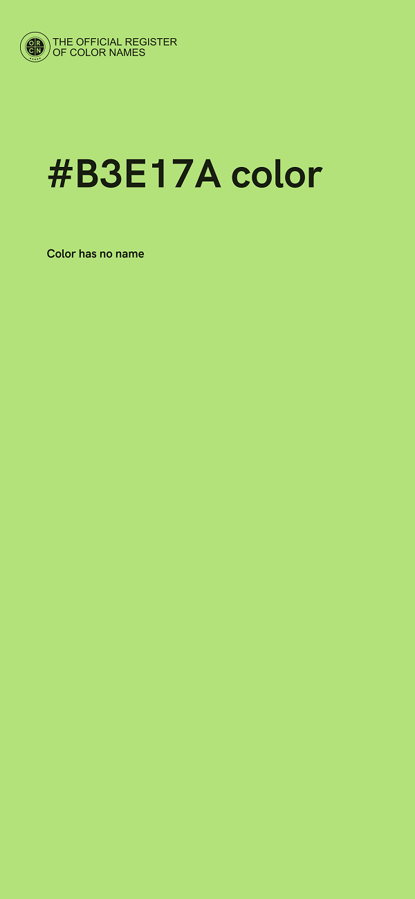 #B3E17A color image
