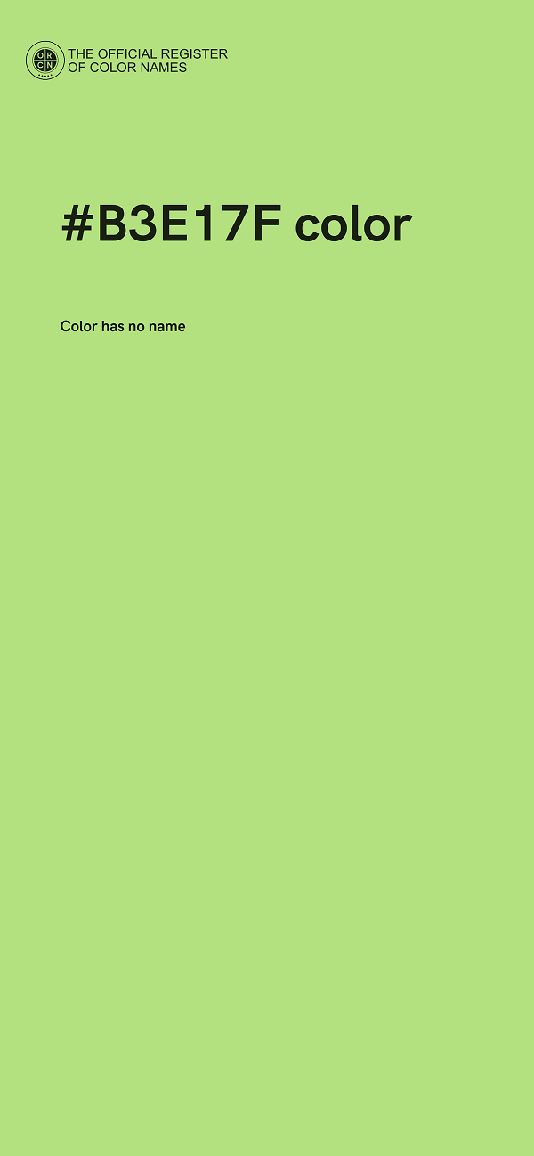 #B3E17F color image
