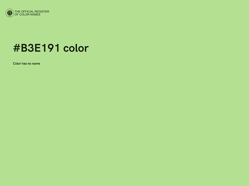 #B3E191 color image