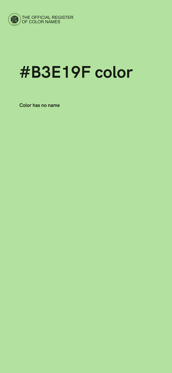 #B3E19F color image