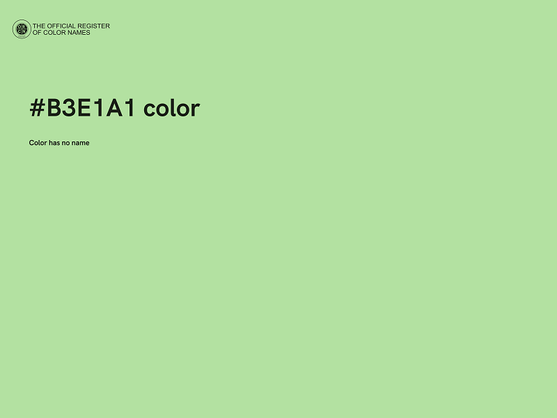 #B3E1A1 color image