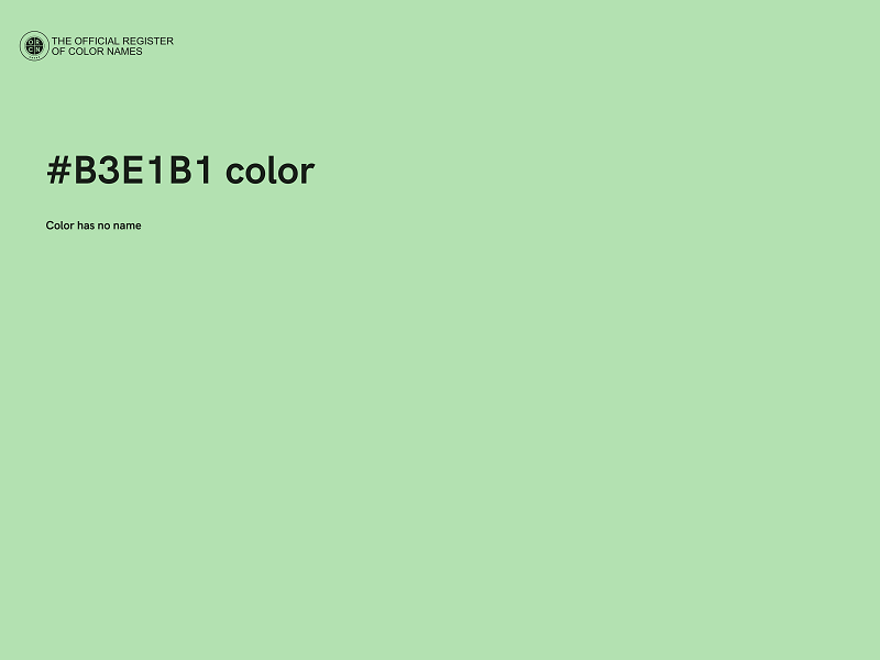 #B3E1B1 color image