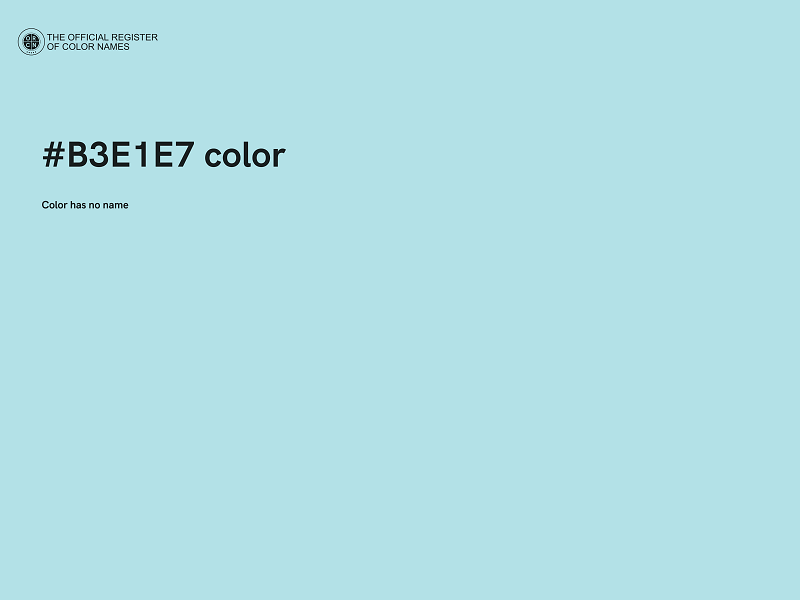 #B3E1E7 color image