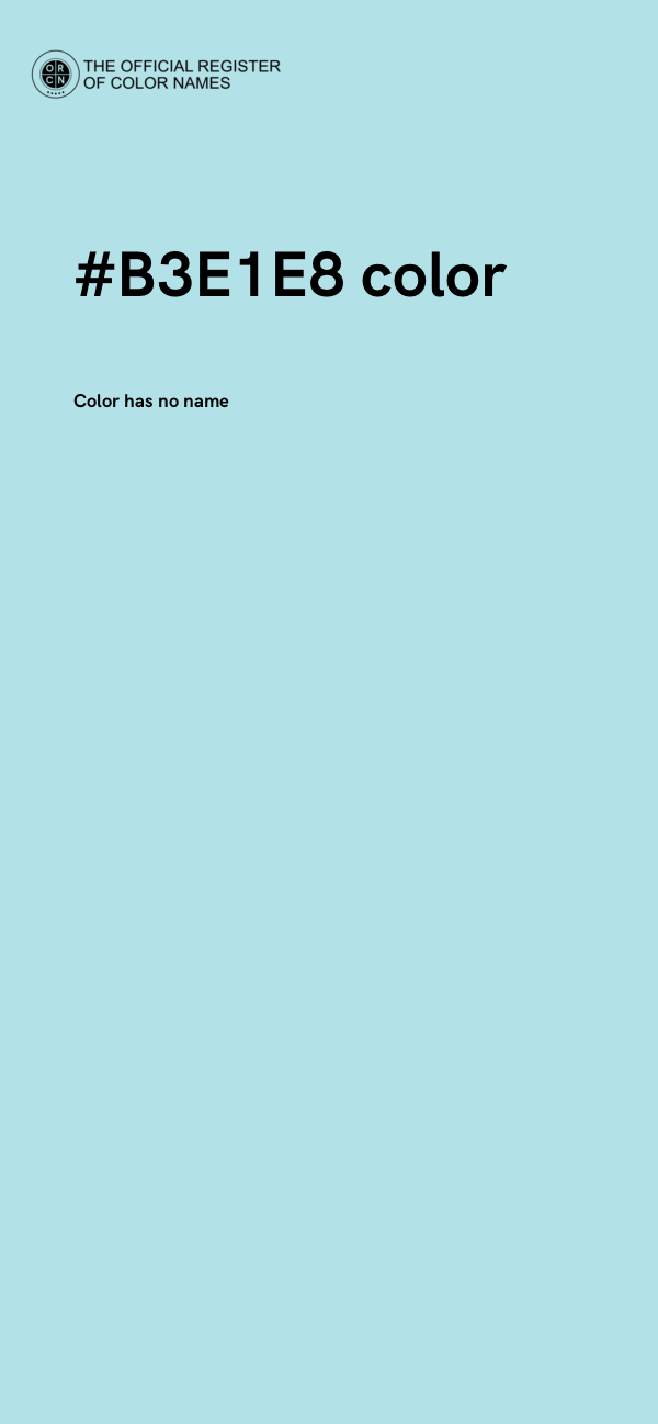 #B3E1E8 color image