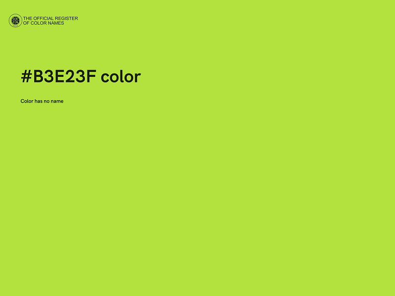 #B3E23F color image