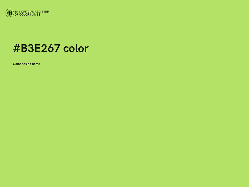 #B3E267 color image