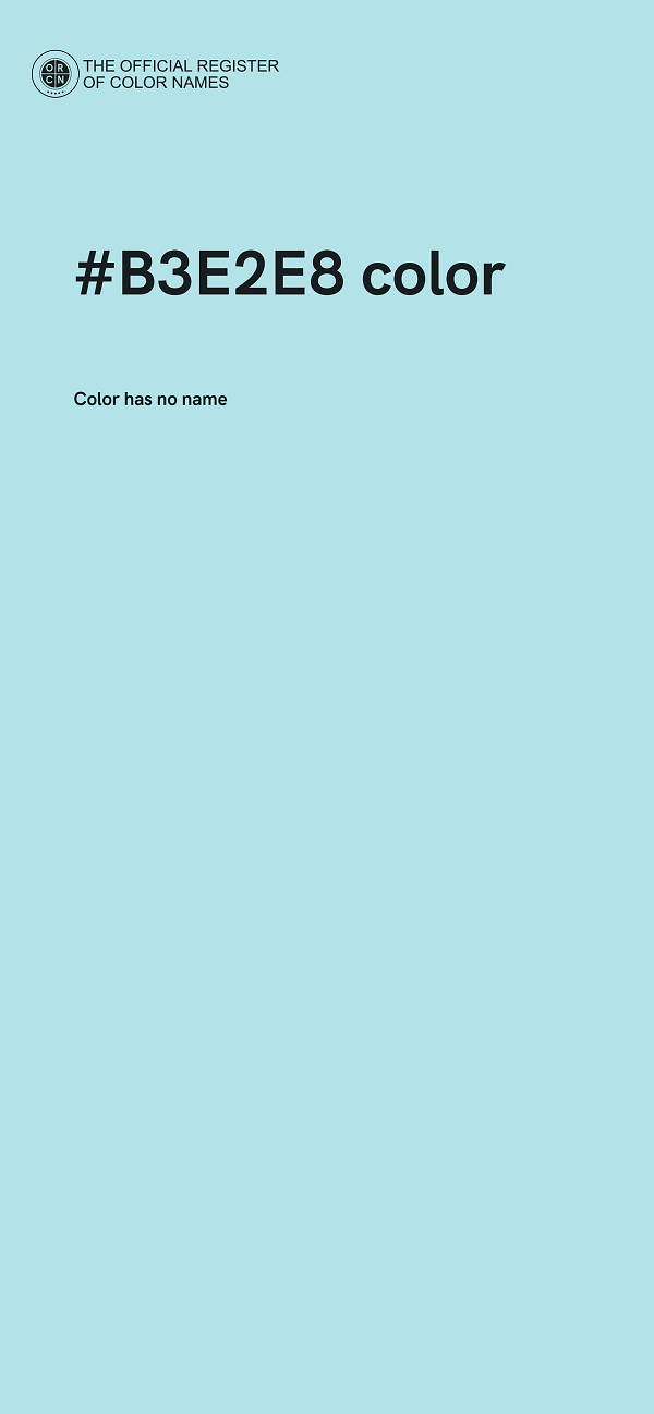 #B3E2E8 color image