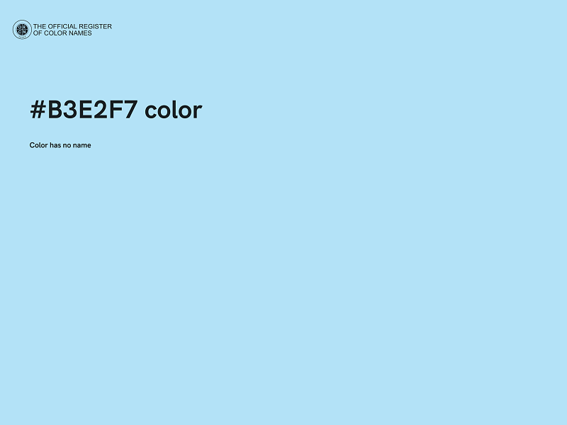 #B3E2F7 color image