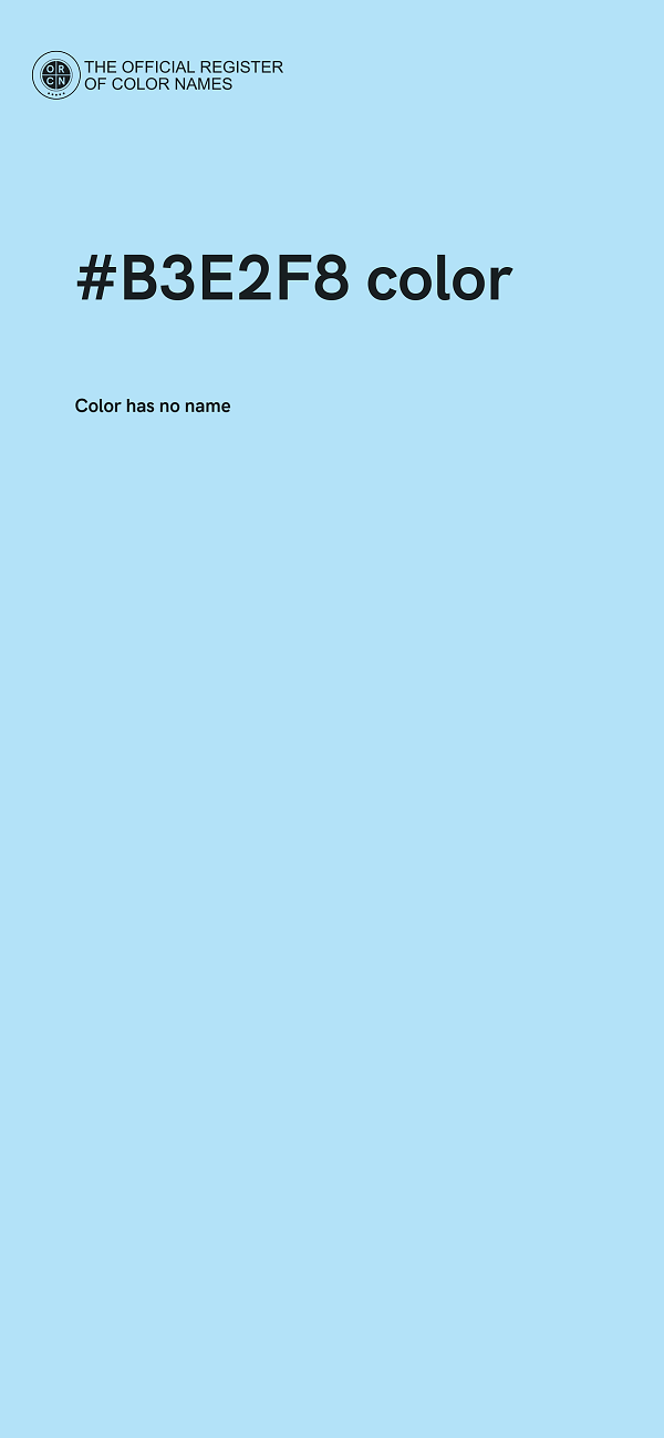 #B3E2F8 color image