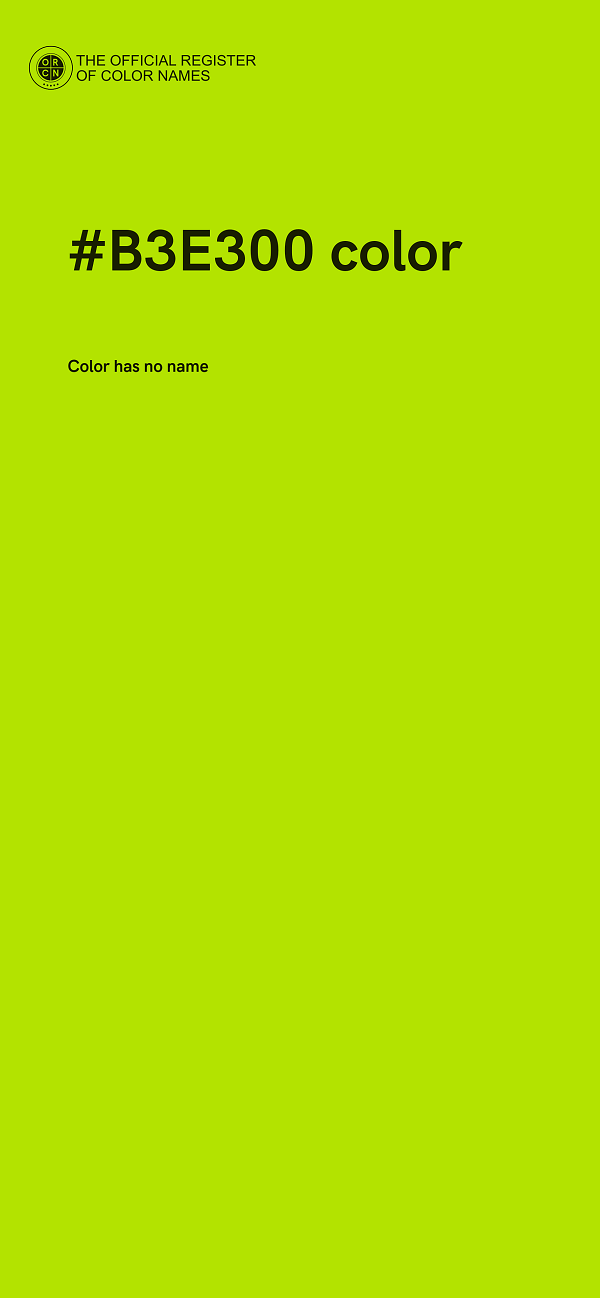 #B3E300 color image