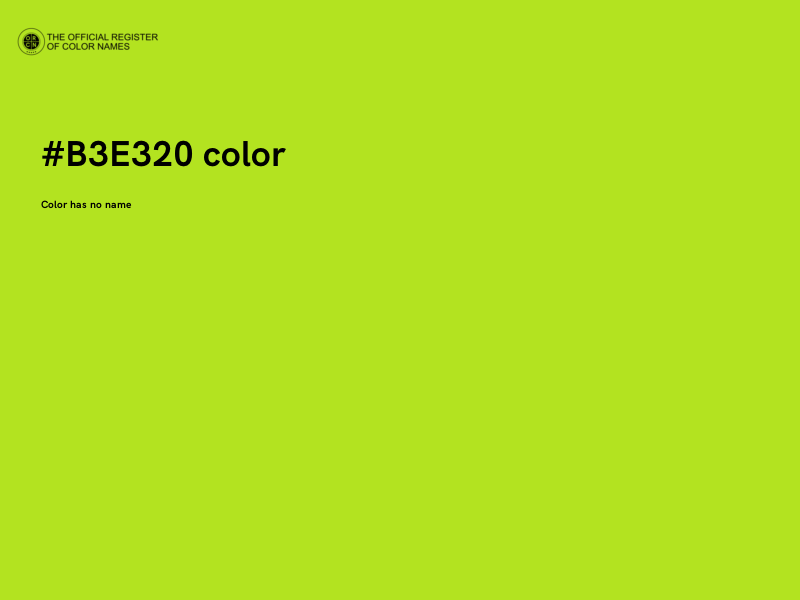 #B3E320 color image
