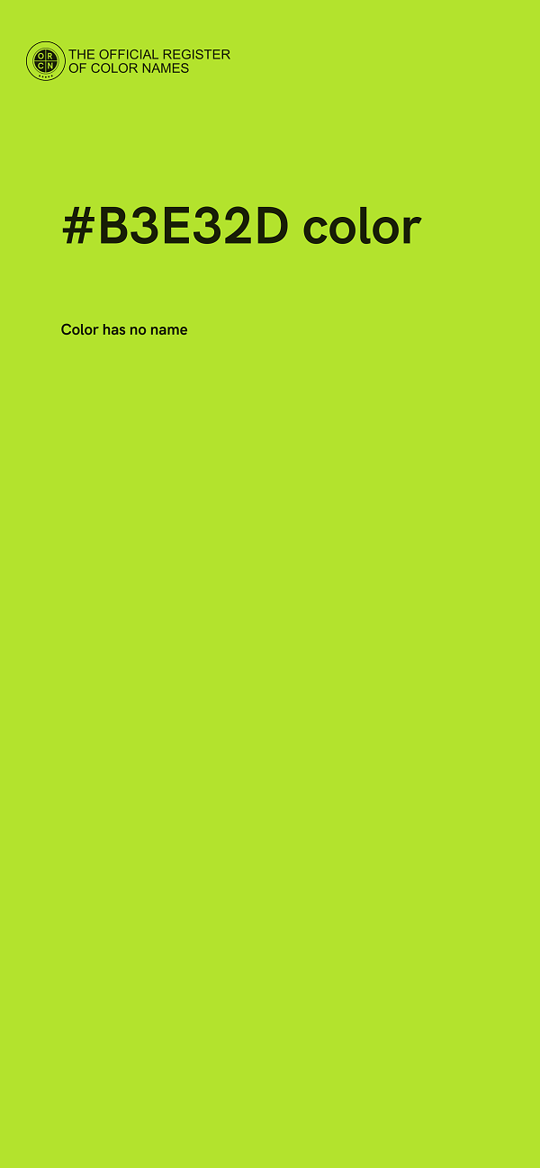 #B3E32D color image