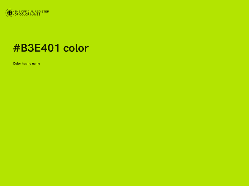 #B3E401 color image