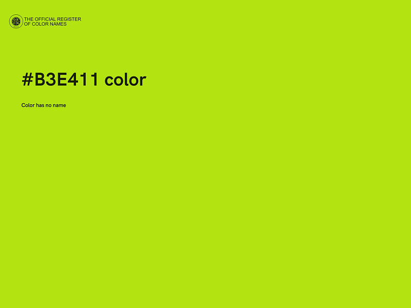 #B3E411 color image