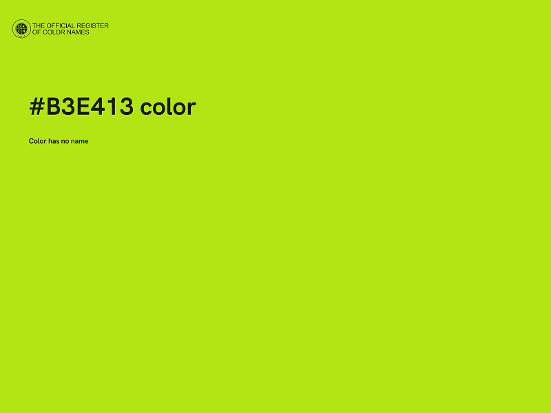 #B3E413 color image