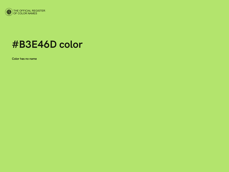 #B3E46D color image