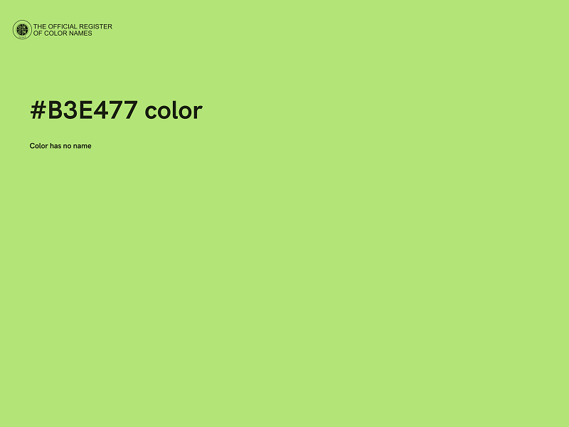 #B3E477 color image