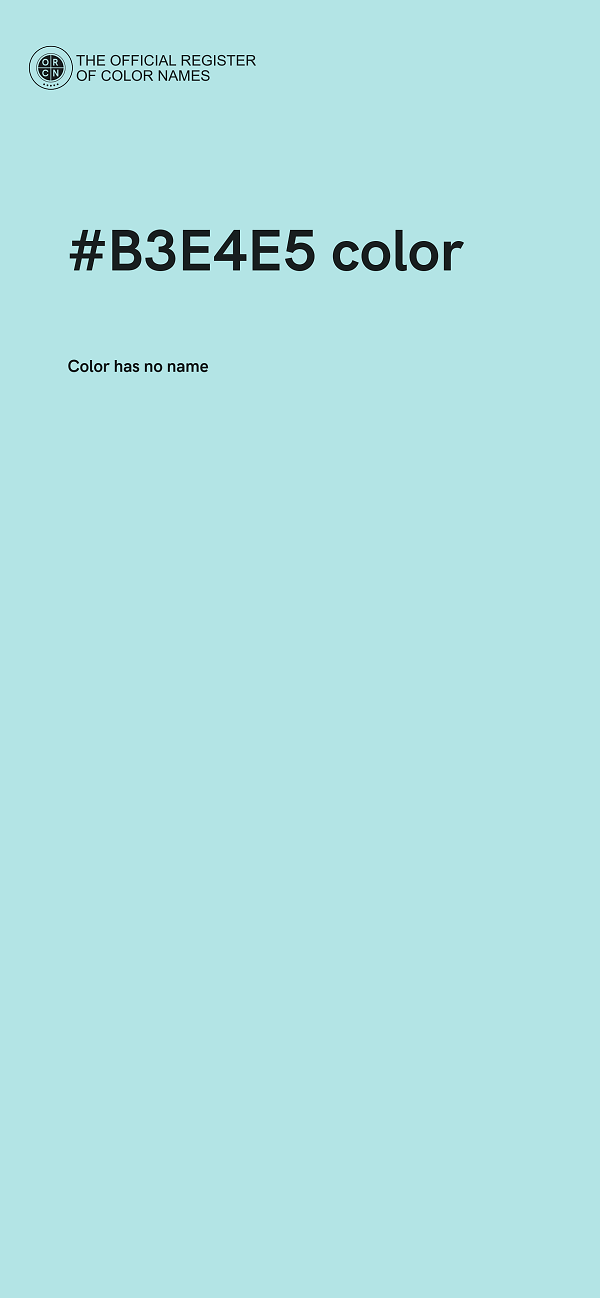 #B3E4E5 color image