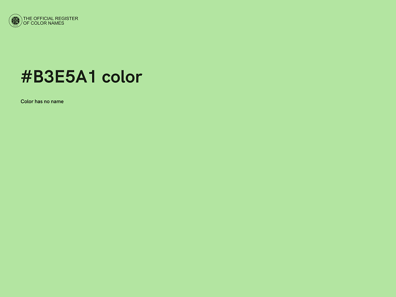 #B3E5A1 color image