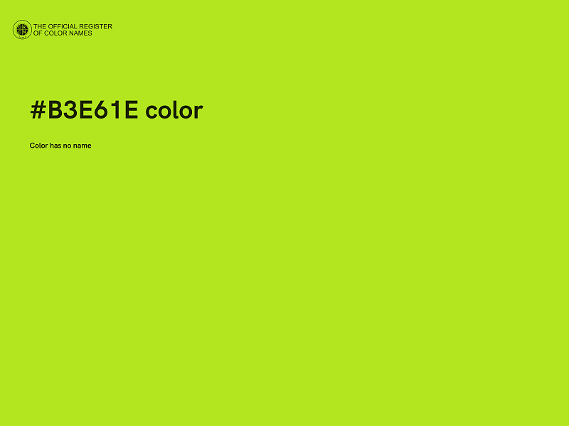 #B3E61E color image