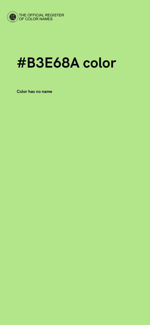 #B3E68A color image