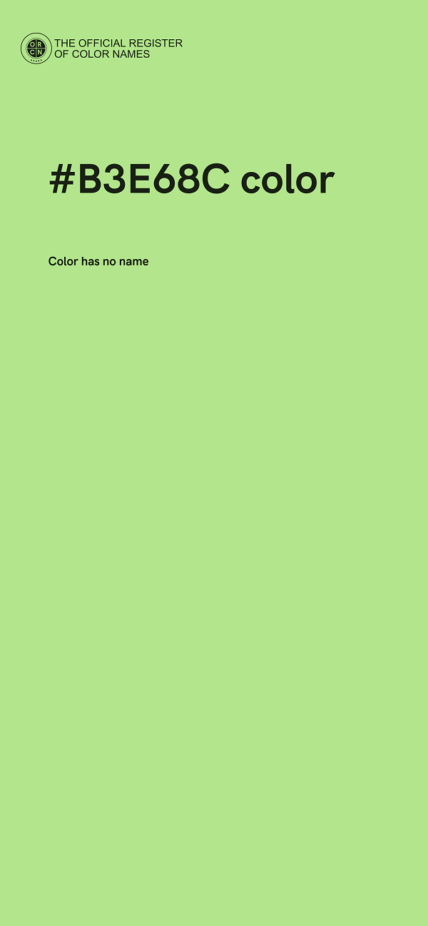#B3E68C color image