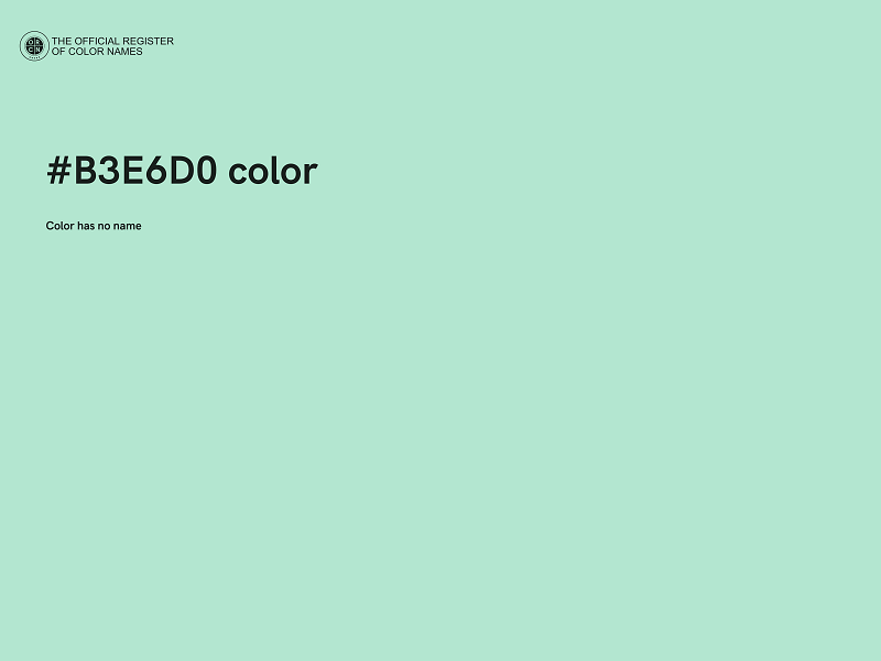 #B3E6D0 color image