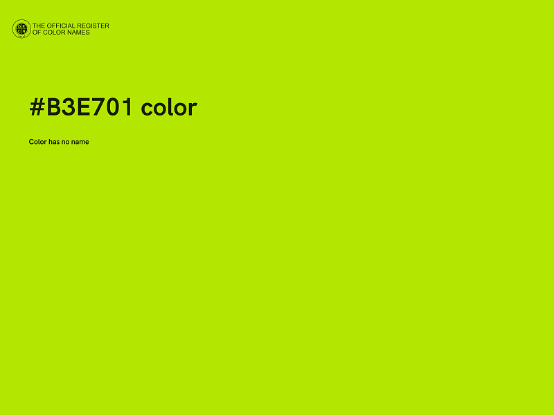 #B3E701 color image