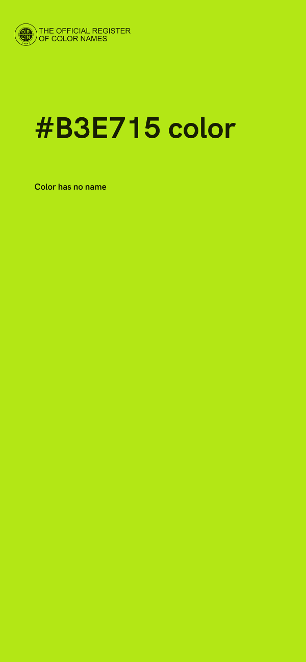 #B3E715 color image