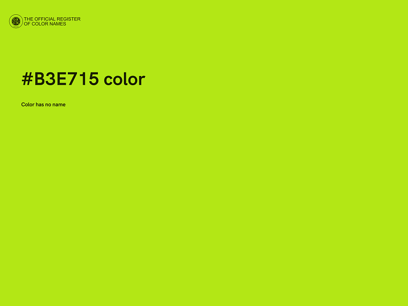 #B3E715 color image