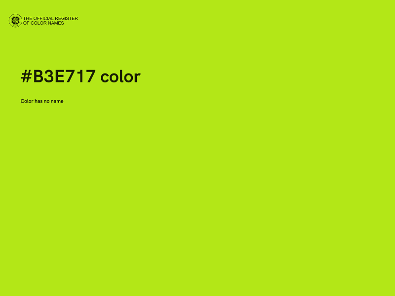#B3E717 color image