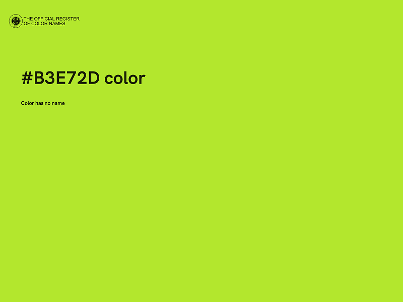 #B3E72D color image