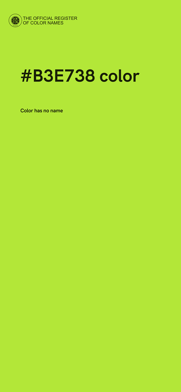 #B3E738 color image