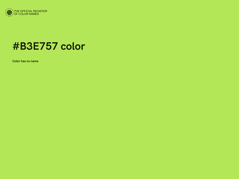 #B3E757 color image