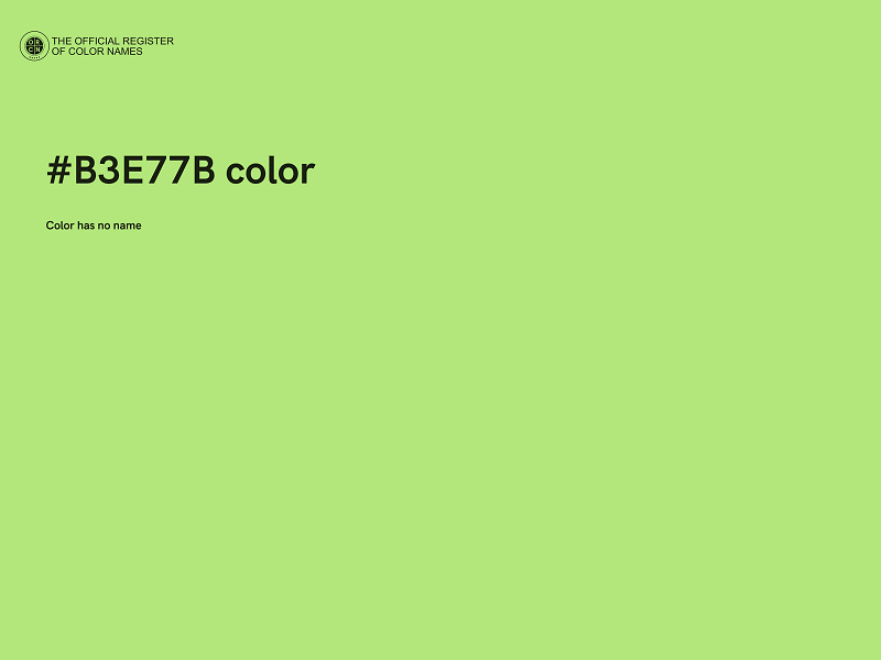 #B3E77B color image