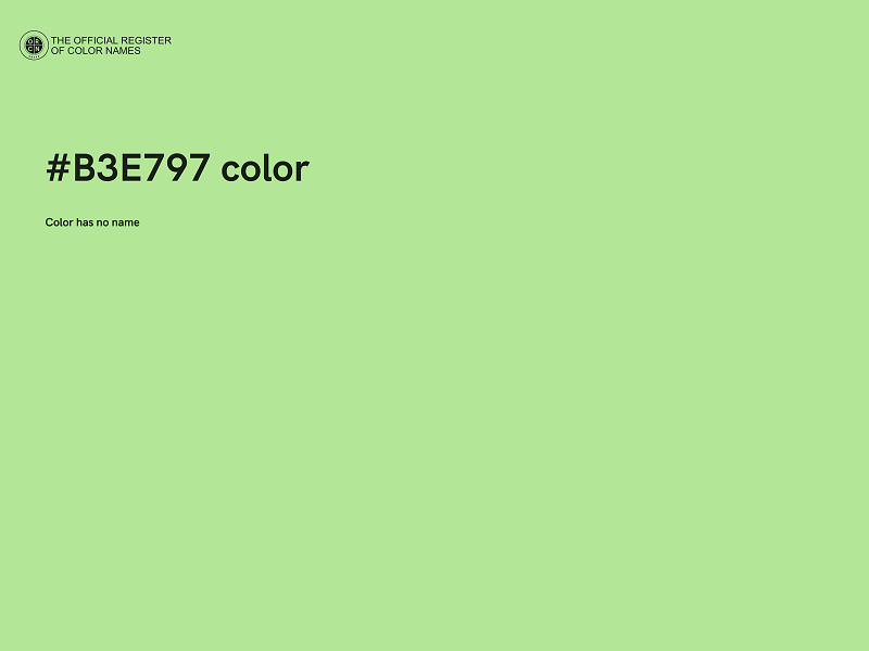 #B3E797 color image