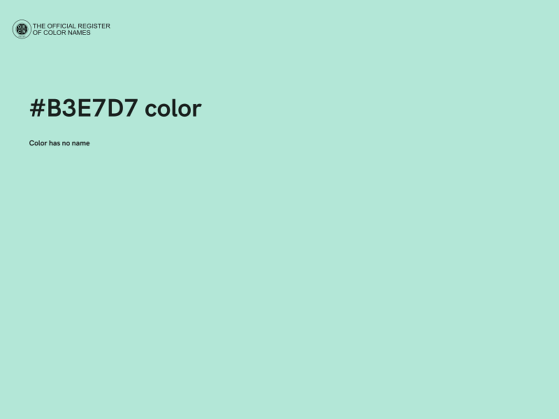 #B3E7D7 color image