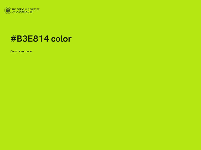 #B3E814 color image