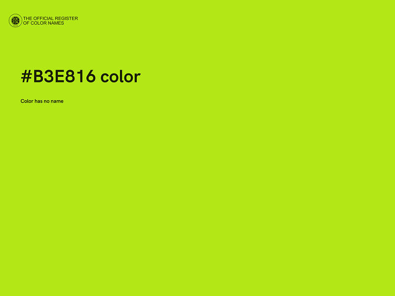 #B3E816 color image