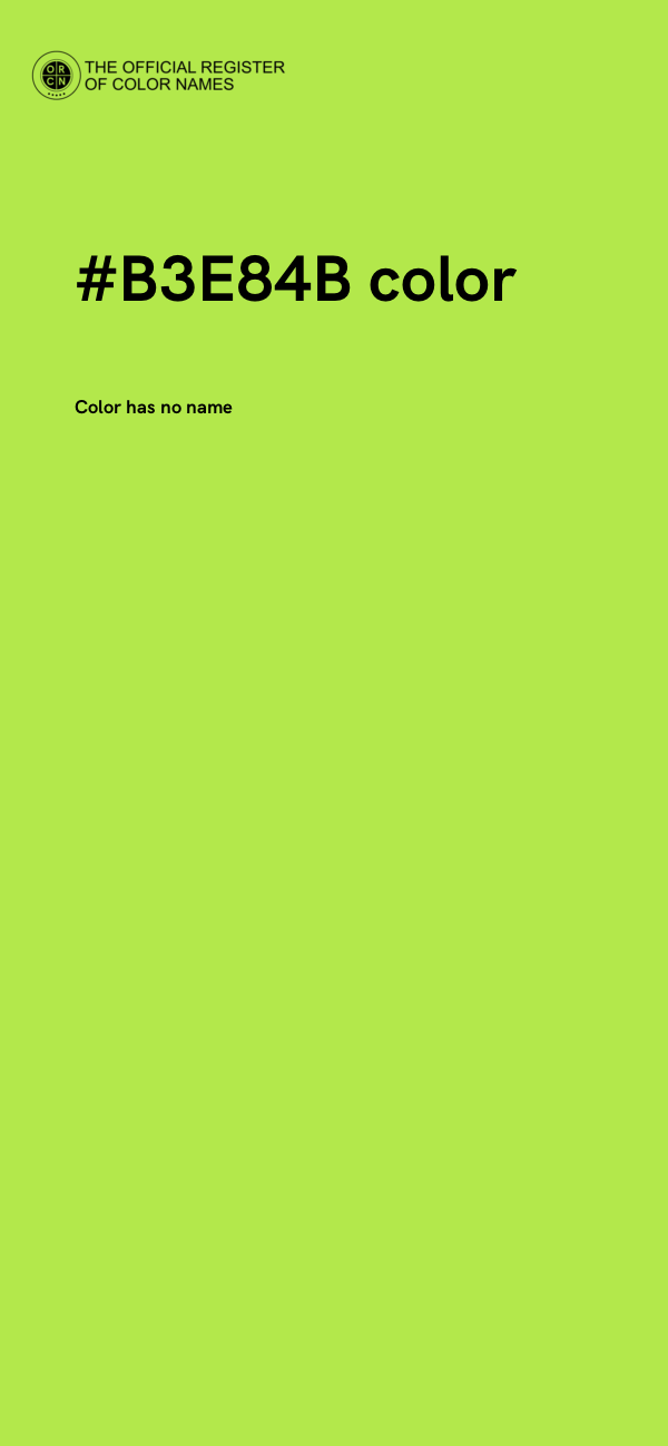#B3E84B color image