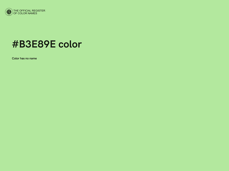 #B3E89E color image
