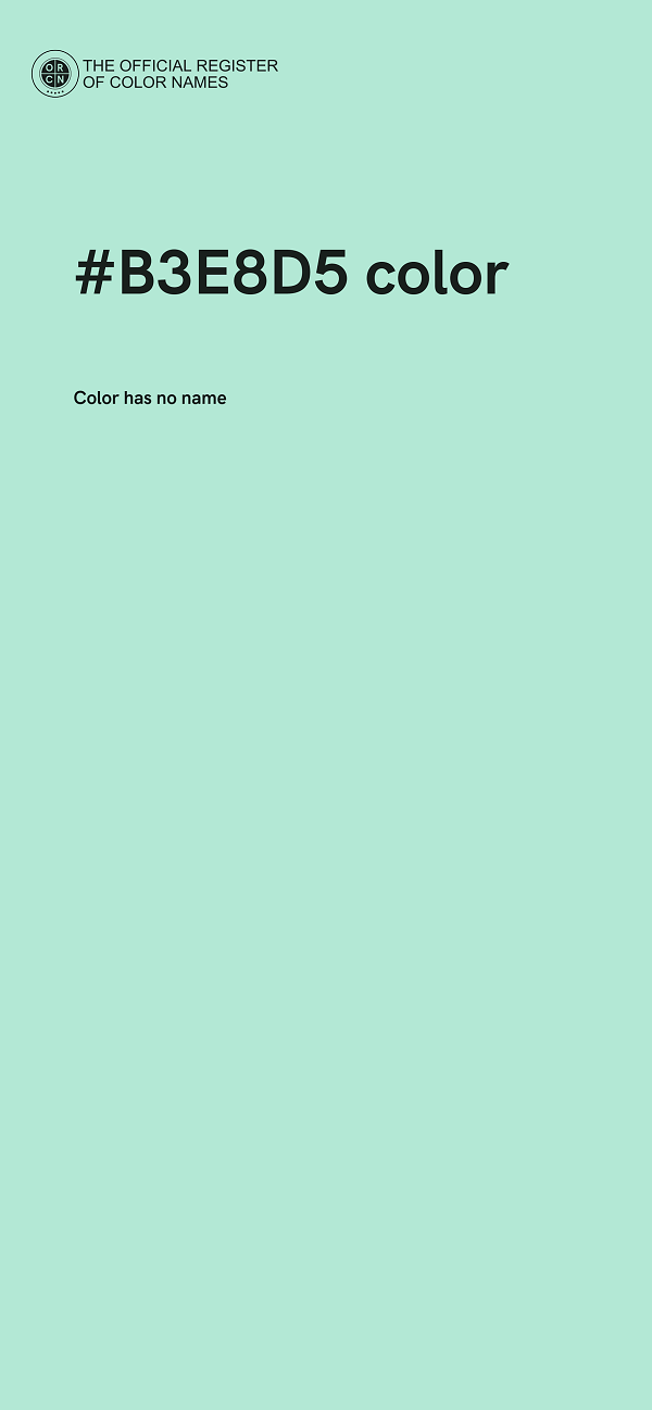 #B3E8D5 color image