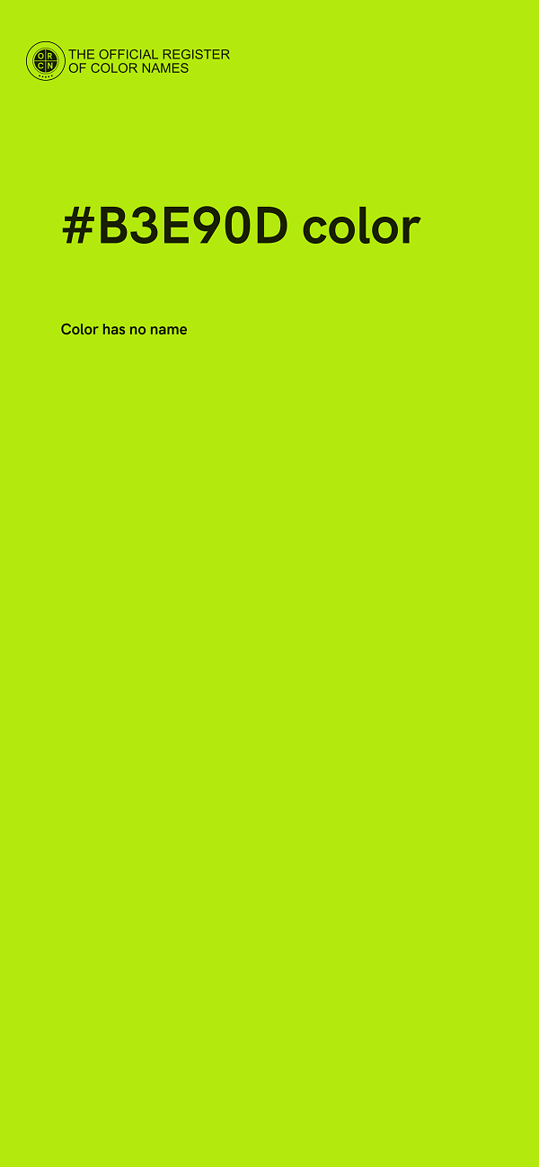 #B3E90D color image