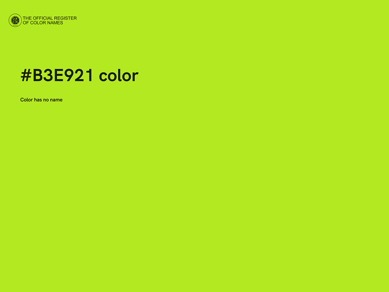 #B3E921 color image