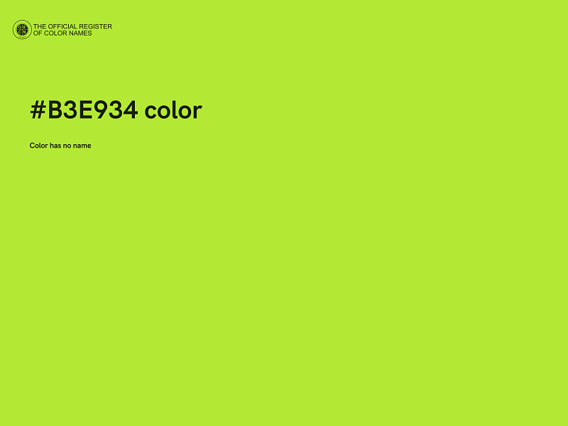 #B3E934 color image