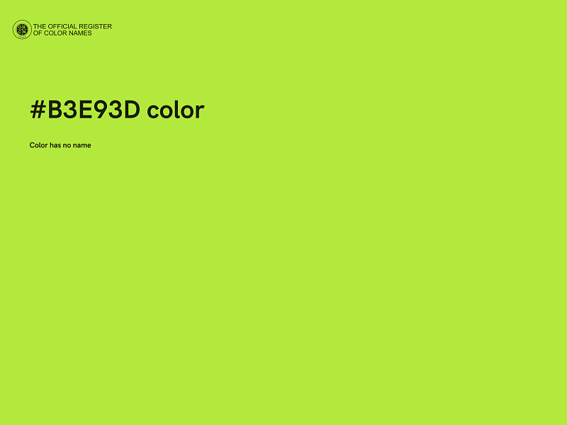 #B3E93D color image