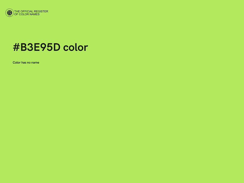 #B3E95D color image